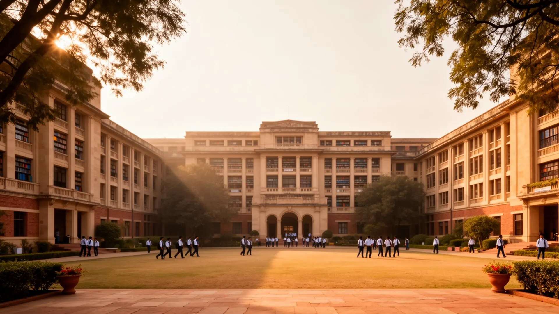 University campus architecture